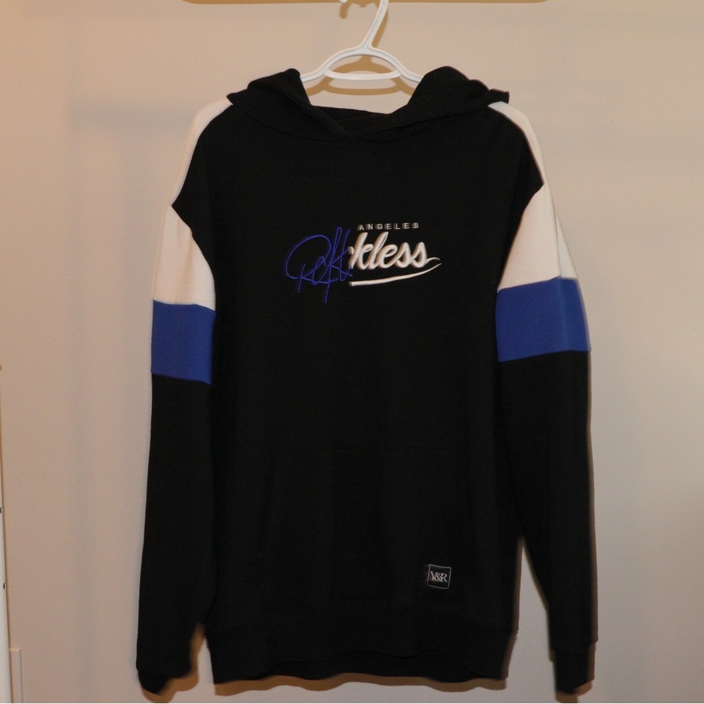 Young & Reckless Black and Blue Hoodie